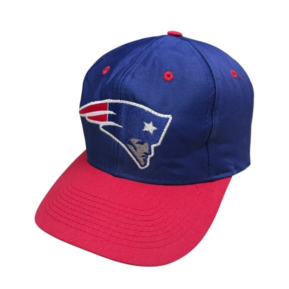 VINTAGE 90s New England Patriots NFL Football Logo7 Snapback Cap Baseball Hat - Picture 1 of 8